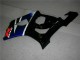 Schwarz Blau Suzuki GSXR 1000 K3 03-04 Motorrad Verkleidung