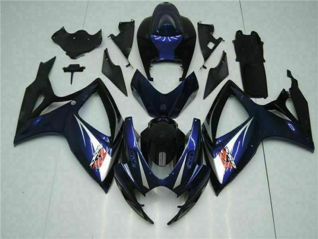 Schwarz Blau Suzuki GSXR 600 / 750 K6 06-07 Motorrad Verkleidung