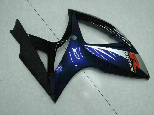 Schwarz Blau Suzuki GSXR 600 / 750 K6 06-07 Motorrad Vollverkleidung Schwarz Blau Suzuki GSXR 600 / 750 K6 06-07 Motorrad Vollverkleidung