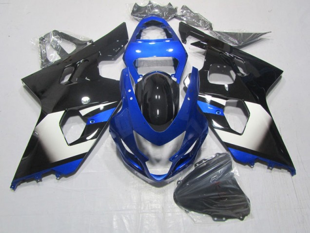 Schwarz Blau Suzuki GSXR 600 K4 04-05 Motorrad Verkleidungen