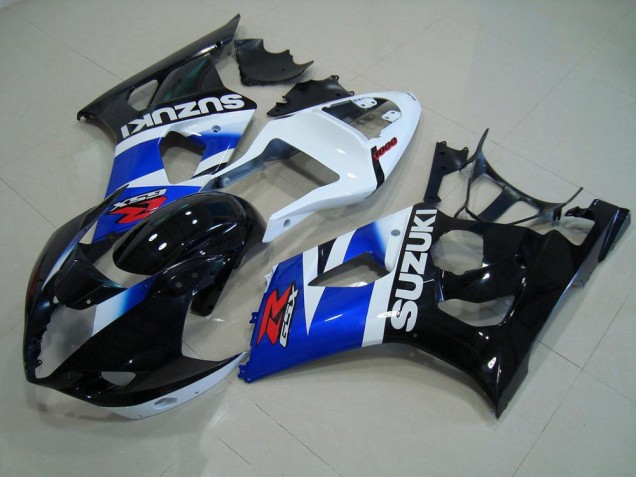 Schwarz Blau Weiß Suzuki GSXR 1000 K3 03-04 Motorrad Verkleidungen