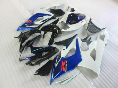 Schwarz Blau Weiß Suzuki GSXR 1000 K5 05-06 Motorrad Verkleidungen