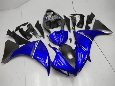 Schwarz Blau Yamaha R1 12-14 Motorrad Verkleidungen