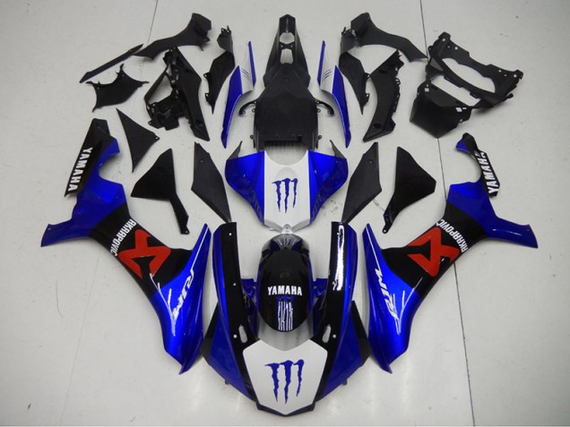 Schwarz Blau Yamaha R1 15-19 Motorrad Vollverkleidung Schwarz Blau Yamaha R1 15-19 Motorrad Vollverkleidung