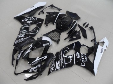 Schwarz Corona Suzuki GSXR 1000 K5 05-06 Motorrad Verkleidungen