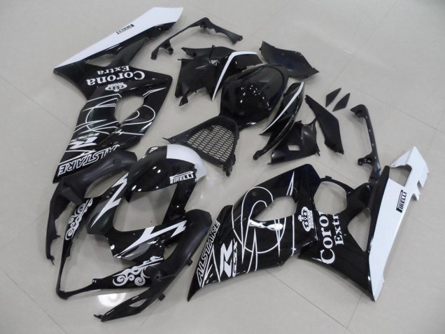 Schwarz Corona Suzuki GSXR 1000 K5 05-06 Motorrad Verkleidungen
