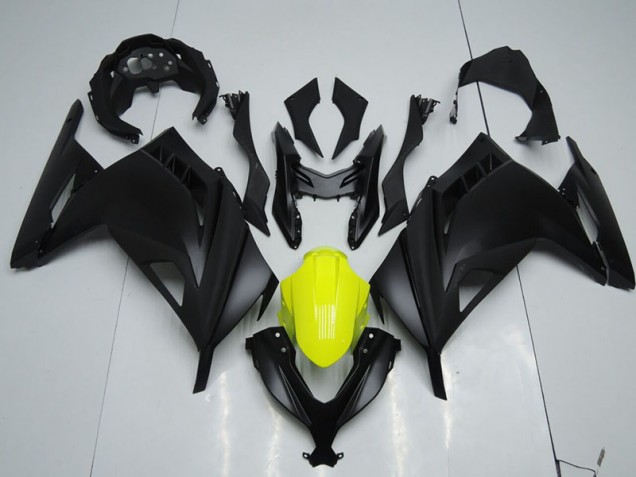 Schwarz Gelb Kawasaki ZX 300R 13-16 Motorrad Verkleidungen Schwarz Gelb Kawasaki ZX 300R 13-16 Motorrad Verkleidungen