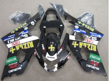 Schwarz Gelb Rizla Suzuki GSXR 600 K4 04-05 Motorrad Verkleidungen