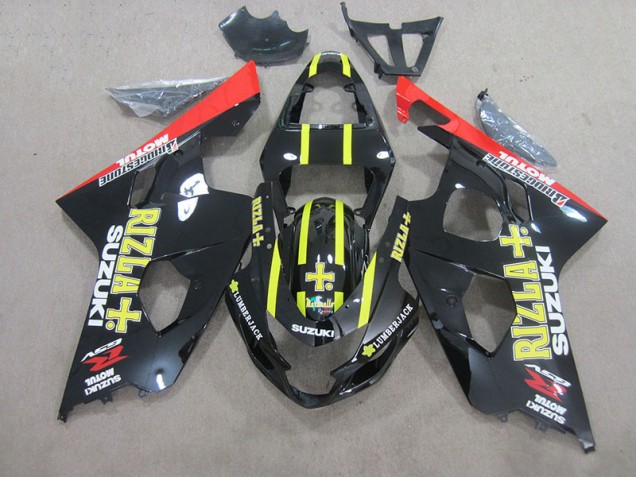Schwarz Gelb Rizla Suzuki GSXR 750 K4 04-05 Motorrad Verkleidungen Schwarz Gelb Rizla Suzuki GSXR 750 K4 04-05 Motorrad Verkleidungen