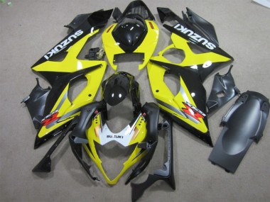 Schwarz Gelb Suzuki GSXR 1000 K5 05-06 Motorrad Verkleidungen