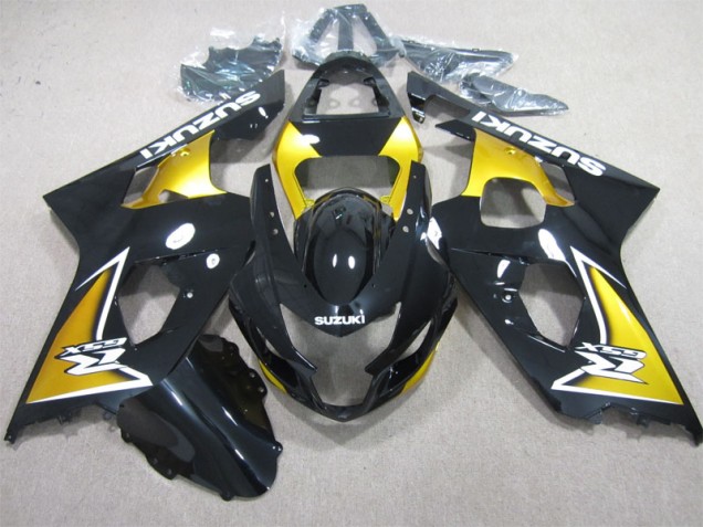 Schwarz Gelb Suzuki GSXR 600 K4 04-05 Motorrad Verkleidungen Schwarz Gelb Suzuki GSXR 600 K4 04-05 Motorrad Verkleidungen