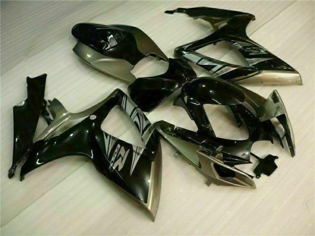 Schwarz Grau Suzuki GSXR 600 / 750 K6 06-07 Motorrad Verkleidung Schwarz Grau Suzuki GSXR 600 / 750 K6 06-07 Motorrad Verkleidung