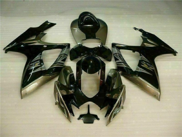 Schwarz Grau Suzuki GSXR 600 / 750 K6 06-07 Motorrad Verkleidung Schwarz Grau Suzuki GSXR 600 / 750 K6 06-07 Motorrad Verkleidung