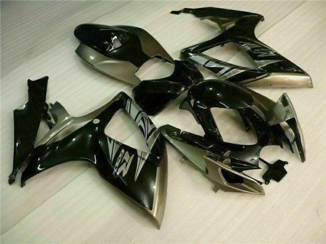 Schwarz Grau Suzuki GSXR 600 / 750 K6 06-07 Motorrad Verkleidungen Schwarz Grau Suzuki GSXR 600 / 750 K6 06-07 Motorrad Verkleidungen