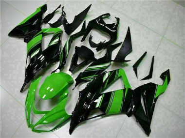 Schwarz Grün Kawasaki ZX6R 13-18 Motorrad Verkleidungen