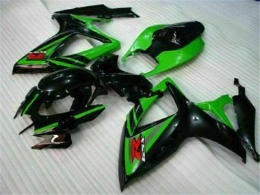 Schwarz Grün Suzuki GSXR 600 / 750 K6 06-07 Motorrad Verkleidungen