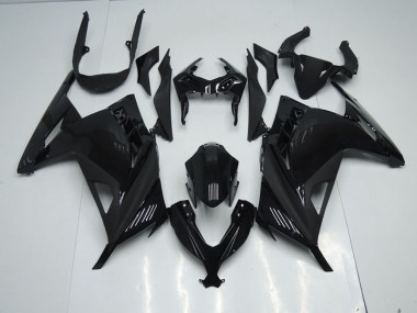 Schwarz Kawasaki ZX 300R 13-16 Motorrad Verkleidung