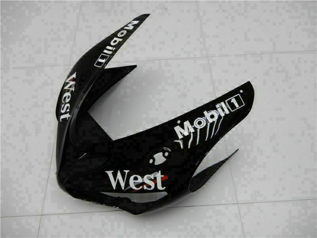 Schwarz Kawasaki ZX6R 05-06 Motorrad Verkleidungen Komplett Sets