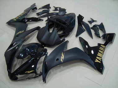Schwarz Mattgold Yamaha R1 04-06 Motorrad Verkleidungen
