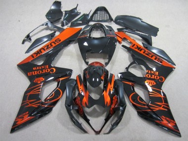 Schwarz Orange Corona Extra Suzuki GSXR 1000 K5 05-06 Motorrad Verkleidungen
