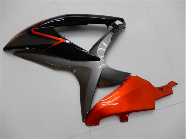 Schwarz Orange Grau Suzuki GSXR 600 / 750 K8 08-10 Motorrad Verkleidungen Schwarz Orange Grau Suzuki GSXR 600 / 750 K8 08-10 Motorrad Verkleidungen
