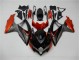 Schwarz Orange Grau Suzuki GSXR 600 / 750 K8 08-10 Motorrad Verkleidungen Schwarz Orange Grau Suzuki GSXR 600 / 750 K8 08-10 Motorrad Verkleidungen