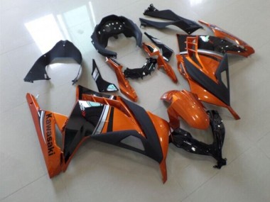 Schwarz Orange Kawasaki ZX 300R 13-16 Motorrad Verkleidungen