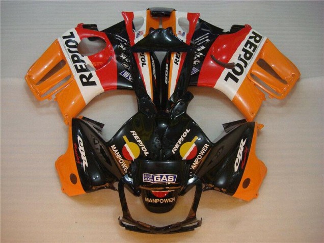 Schwarz Orange Repsol Honda CBR 600 F3 95-98 Motorrad Verkleidungen Schwarz Orange Repsol Honda CBR 600 F3 95-98 Motorrad Verkleidungen