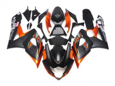 Schwarz Orange Suzuki GSXR 1000 K5 05-06 Motorrad Verkleidungen