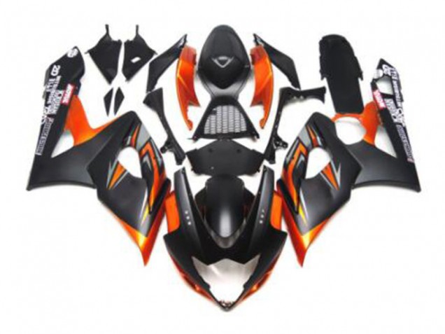 Schwarz Orange Suzuki GSXR 1000 K5 05-06 Motorrad Verkleidungen Schwarz Orange Suzuki GSXR 1000 K5 05-06 Motorrad Verkleidungen