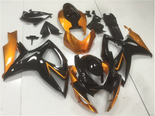 Schwarz Orange Suzuki GSXR 600 / 750 K6 06-07 Motorrad Verkleidung Schwarz Orange Suzuki GSXR 600 / 750 K6 06-07 Motorrad Verkleidung