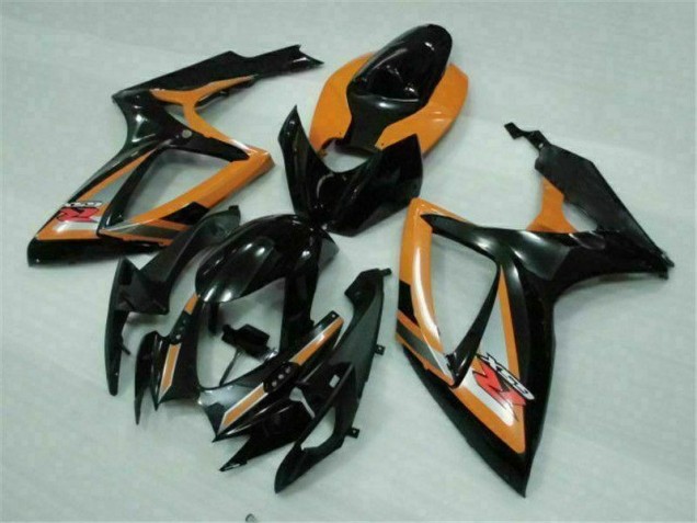 Schwarz Orange Suzuki GSXR 600 / 750 K6 06-07 Motorrad Verkleidungen Schwarz Orange Suzuki GSXR 600 / 750 K6 06-07 Motorrad Verkleidungen