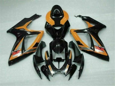 Schwarz Orange Suzuki GSXR 600 / 750 K6 06-07 Motorrad Verkleidungen