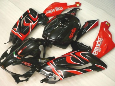 Schwarz Rot Aprilia RS 125 06-11 Motorrad Verkleidungen