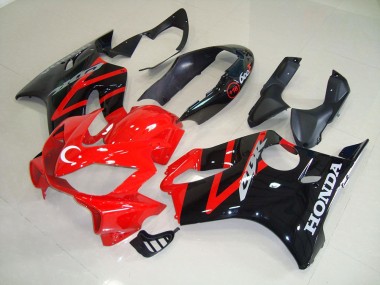Schwarz Rot Honda CBR 600 F4i 04-07 Motorrad Verkleidungen