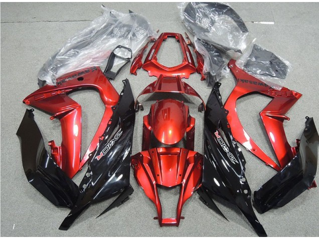 Schwarz Rot Kawasaki ZX10R 11-15 Motorrad Verkleidungen Schwarz Rot Kawasaki ZX10R 11-15 Motorrad Verkleidungen