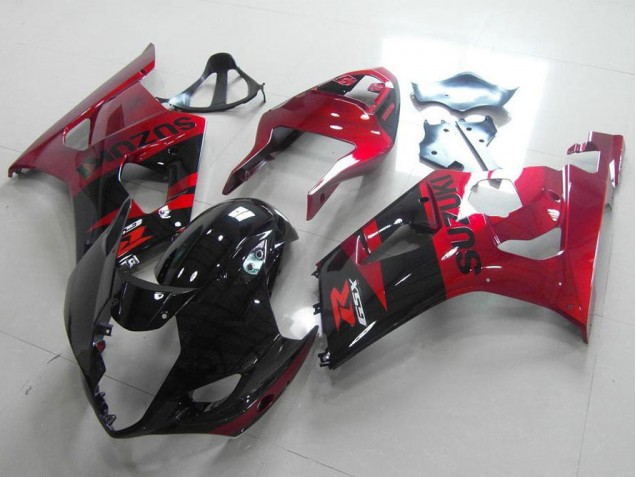 Schwarz Rot Suzuki GSXR 1000 K3 03-04 Motorrad Verkleidung Schwarz Rot Suzuki GSXR 1000 K3 03-04 Motorrad Verkleidung