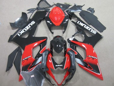 Schwarz Rot Suzuki GSXR 1000 K5 05-06 Motorrad Verkleidungen
