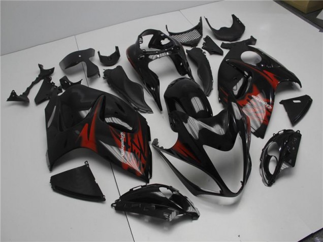 Schwarz Rot Suzuki GSXR 1300 Hayabusa 08-20 Motorrad Verkleidungen Komplett Sets Schwarz Rot Suzuki GSXR 1300 Hayabusa 08-20 Motorrad Verkleidungen Komplett Sets