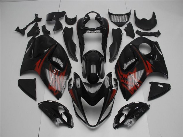 Schwarz Rot Suzuki GSXR 1300 Hayabusa 08-20 Motorrad Verkleidungen Komplett Sets Schwarz Rot Suzuki GSXR 1300 Hayabusa 08-20 Motorrad Verkleidungen Komplett Sets