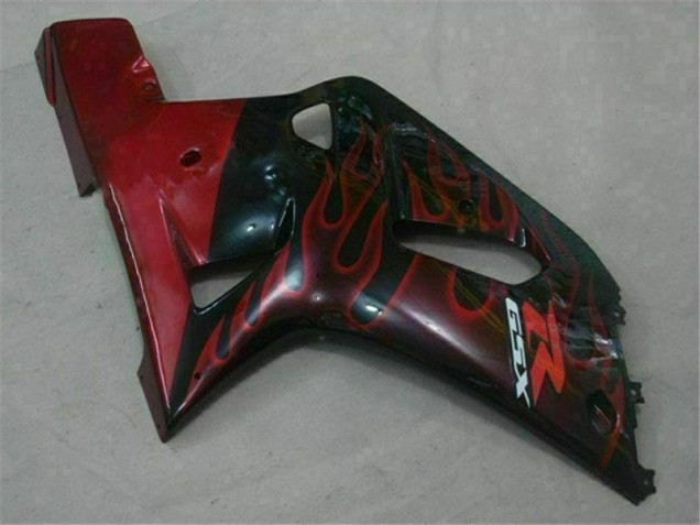 Schwarz Rot Suzuki GSXR 600 / 750 K1 K2 K3 01-03 Motorrad Verkleidungen