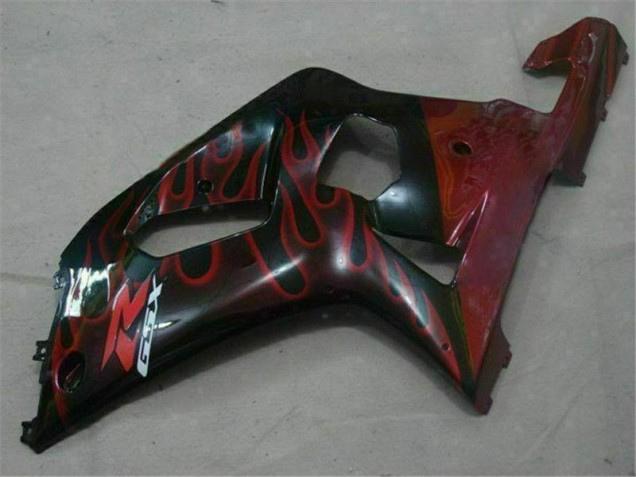 Schwarz Rot Suzuki GSXR 600 / 750 K1 K2 K3 01-03 Motorrad Verkleidungen