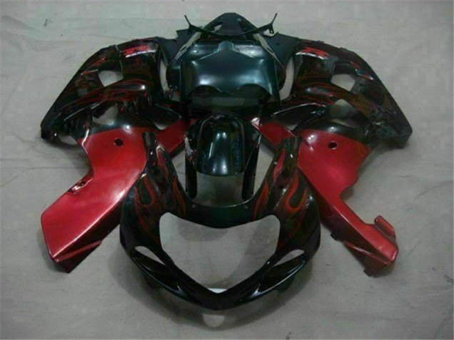 Schwarz Rot Suzuki GSXR 600 / 750 K1 K2 K3 01-03 Motorrad Verkleidungen