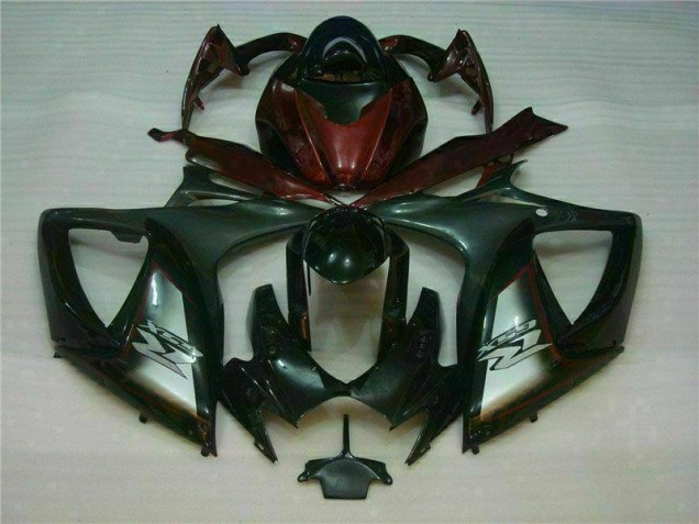 Schwarz Rot Suzuki GSXR 600 / 750 K6 06-07 Motorrad Verkleidung Schwarz Rot Suzuki GSXR 600 / 750 K6 06-07 Motorrad Verkleidung