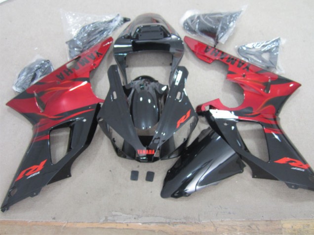 Schwarz Rot Yamaha R1 00-01 Motorrad Verkleidungen Schwarz Rot Yamaha R1 00-01 Motorrad Verkleidungen