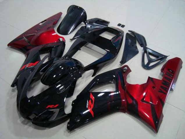 Schwarz Rot Yamaha R1 98-99 Motorrad Verkleidungen Schwarz Rot Yamaha R1 98-99 Motorrad Verkleidungen