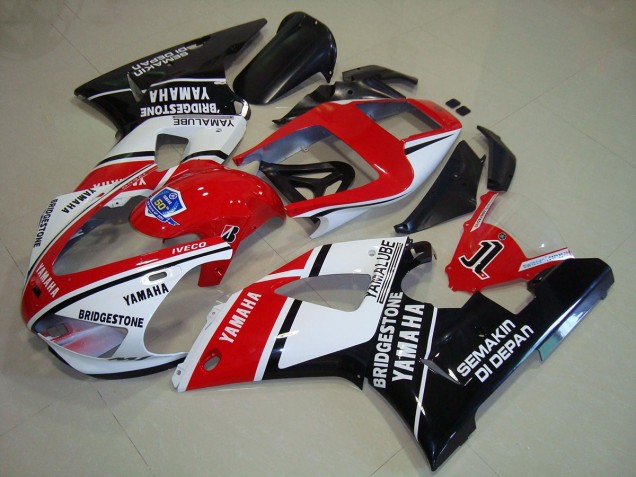 Schwarz Rote Aufkleber Yamaha R1 98-99 Motorrad Verkleidungen Schwarz Rote Aufkleber Yamaha R1 98-99 Motorrad Verkleidungen