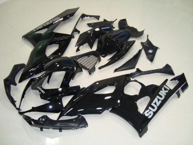 Schwarz Silber Aufkleber Suzuki GSXR 1000 K5 05-06 Motorrad Verkleidungen