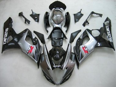 Schwarz Silber Grau Suzuki GSXR 1000 K5 05-06 Motorrad Verkleidungen