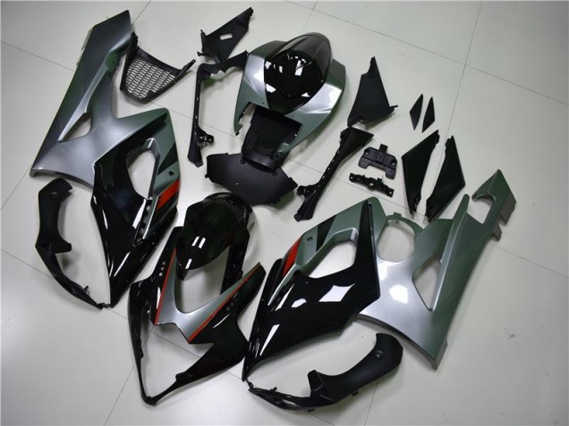 Schwarz Silber Suzuki GSXR 1000 K5 05-06 Motorrad Verkleidungen Schwarz Silber Suzuki GSXR 1000 K5 05-06 Motorrad Verkleidungen